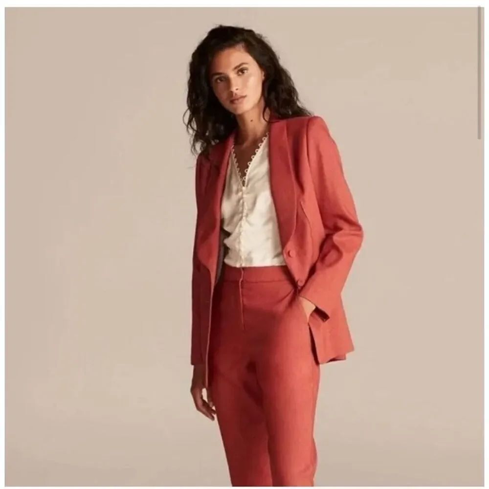 Rebecca Taylor Tailored linen blend blazer size 0(XS)